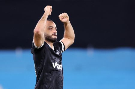 Arthur Cabral vibra com o gol marcado pelo Botafogo contra o Racing-ARG.