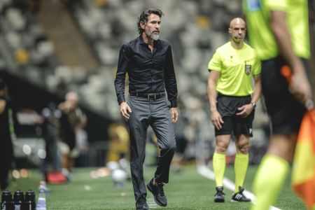 Eduardo Domínguez, em jogo do Atlético