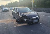 Motorista é detido após dirigir bêbado e bater carro na Av. Nossa Senhora do Carmo, em BH