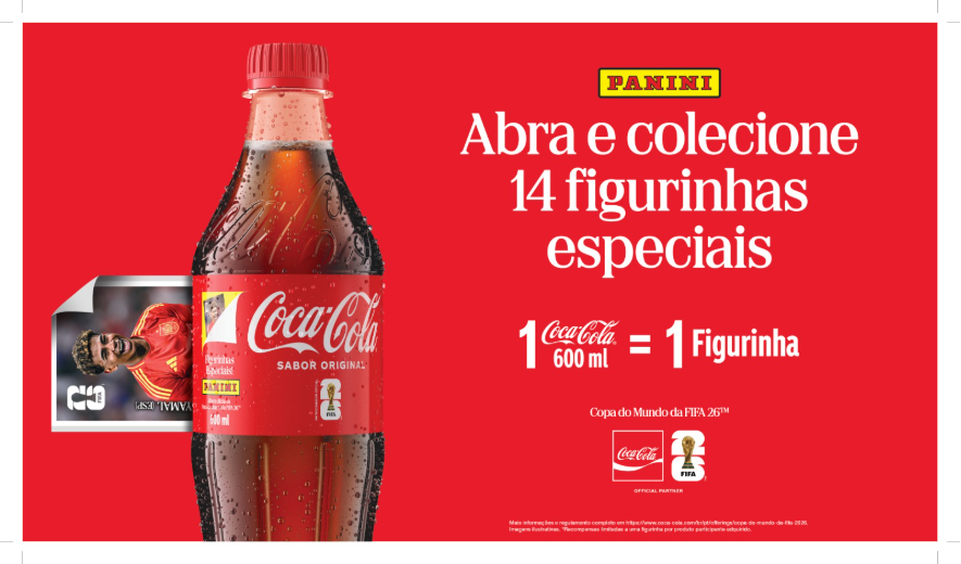 Coca-Cola e Panini lançam figurinhas especiais da Copa do Mundo 2026; entenda