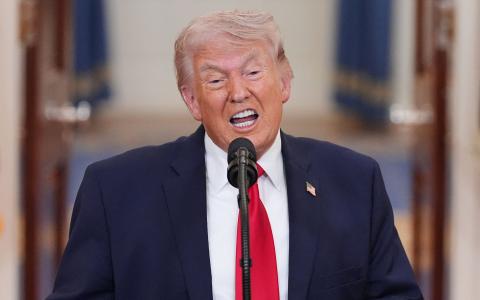 Donald Trump, presidente dos Estados Unidos, que sediará Copa do Mundo de 2026