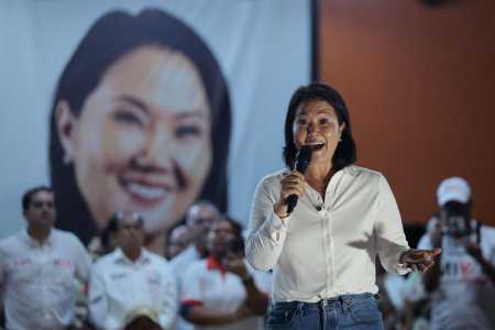 Keiko Fujimori, filha do ex-presidente Alberto Fujimori é a favorita