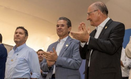 O vice-presidente da República, Geraldo Alckmin, e o ministro da Agricultura e Pecuária, André de Paula, oficializaram o lançamento do Move Agricultura • Mapa | Divulgação