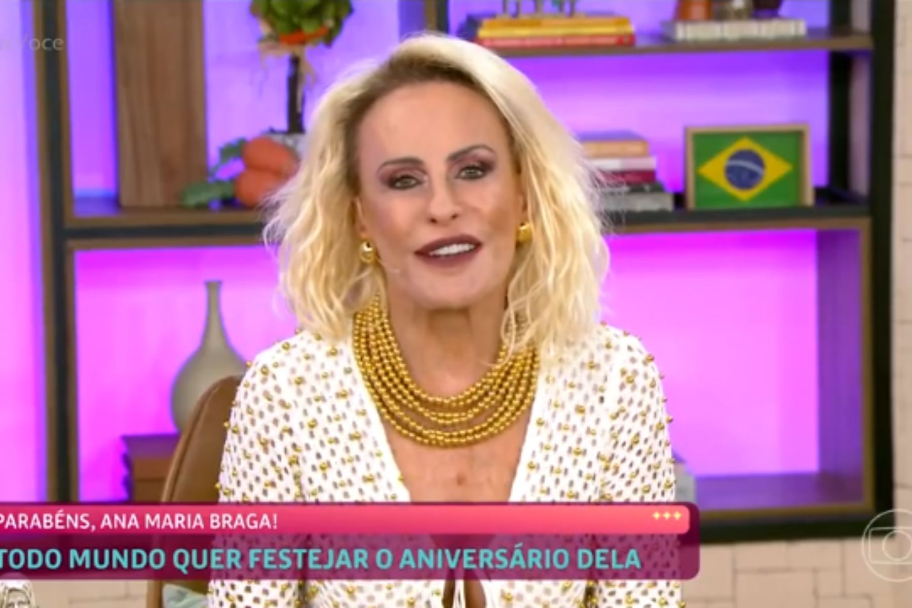 Com lesão nos olhos, Ana Maria Braga faz alerta sobre ar-condicionado: ‘Dói muito’