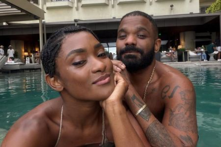 Erika Januza e o namorado, Arlindinho