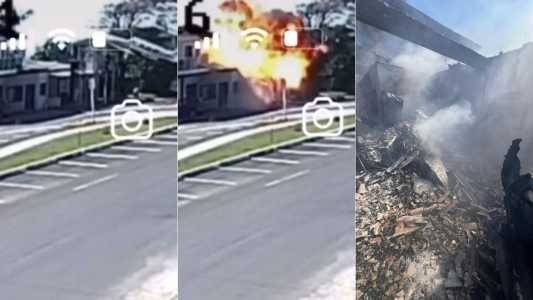 Avião cai sobre restaurante no RS e deixa pelo menos três mortos em Capão da Canoa; veja vídeo