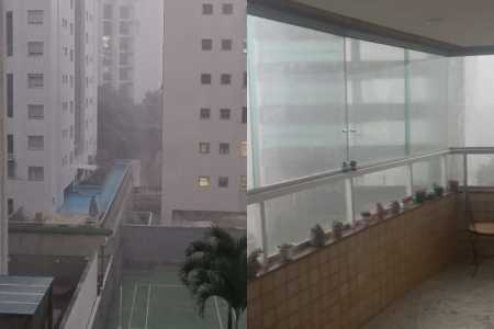 Chuva de granizo em BH: veja imagens da tempestade nesta quarta (8)