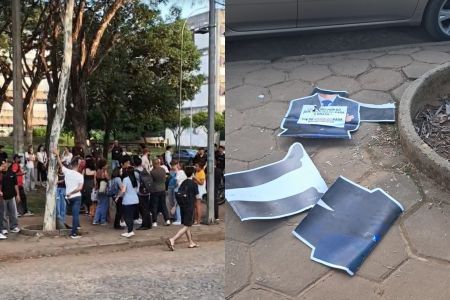 Vídeo: Desafio de pré-candidatos do PL termina em confusão e pancadaria na UFMG