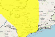 Inmet emite alerta amarelo de chuvas intensas para o Sul de Minas