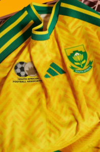 Primeiro uniforme da África do Sul na Copa de 2026