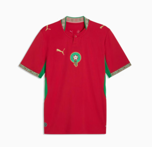 Primeiro uniforme do Marrocos para a Copa do Mundo de 2026 • Divulgação/PUMA