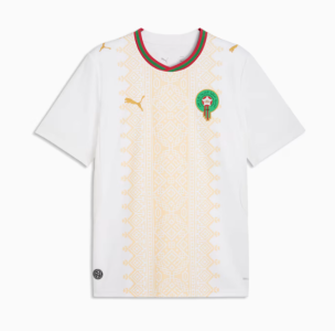 Segundo uniforme do Marrocos para a Copa do Mundo de 2026 • Divulgação/PUMA