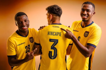 Primeiro uniforme do Equador para a Copa do Mundo de 2026