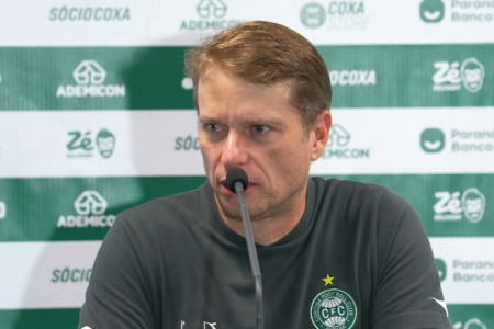 O que disse Seabra após a eliminação do Coritiba na Copa do Brasil para o Santos