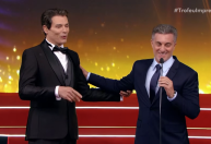 Luciano Huck manda Celso Portiolli 'se lascar' no Troféu Imprensa 2026