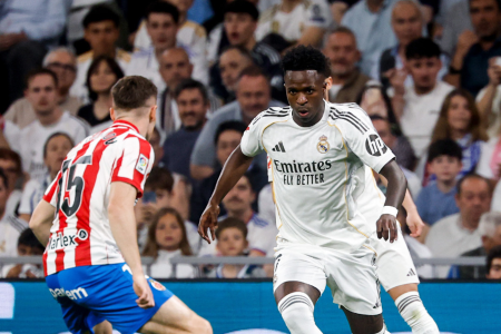 Vinicius Júnior em ação pelo Real Madrid contra o Girona