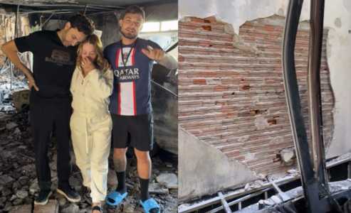 Casa dos pais de MC Gui pega fogo em SP