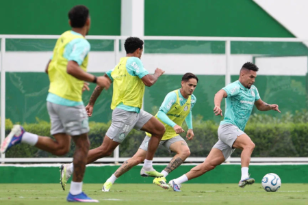 Treino do Palmeiras na Academia de Futebol
