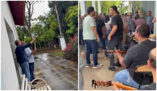 Enterro de ex-prefeito teve fogos de artifício e música ao vivo