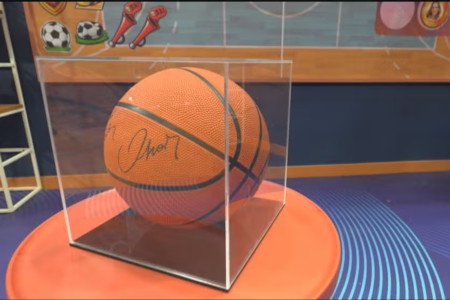 Bola de basquete autografa for Oscar Schmidt