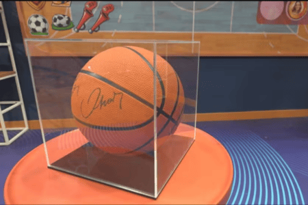 Bola de basquete autografa for Oscar Schmidt