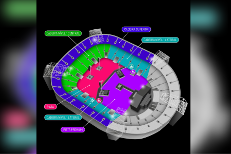 Mapa de assentos do show da turnê 'Loop Tour' no Brasil • Divulgação