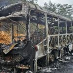 Ônibus pega fogo durante viagem de Matias Barbosa a Juiz de Fora