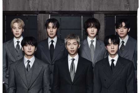 BTS, grupo de K-pop, formado por RM, Jin, Suga, J-Hope, Jimin, V e Jungkook • Divulgação/Bright Music/BTS