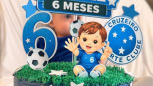 Cruzeiro é tema da celebração de filho de ex-goleador do clube; veja