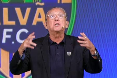 Galvão Bueno durante participação no programa Galvão F.C