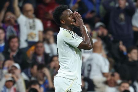 Vini Jr. em atuação pelo Real Madrid