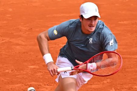 João Fonseca em ação no Masters 1000 de Monte Carlo