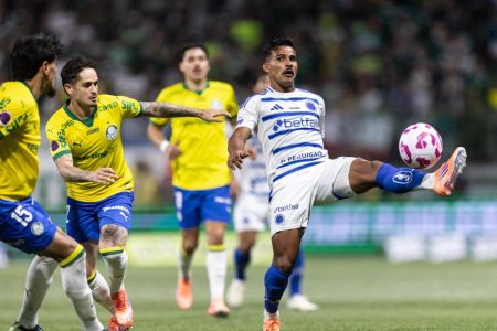 Palmeiras e Cruzeiro em partida pelo Brasileirão de 2025