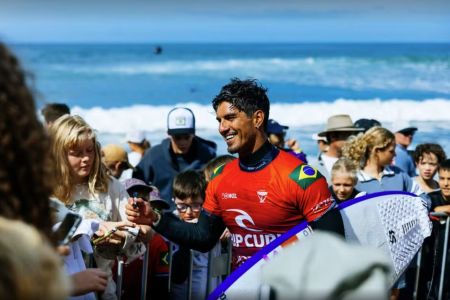 Gabriel Medina em etapa de Bells Beach da WSL 2026