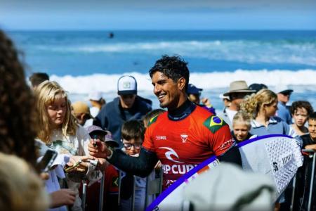 Gabriel Medina em etapa de Bells Beach da WSL 2026