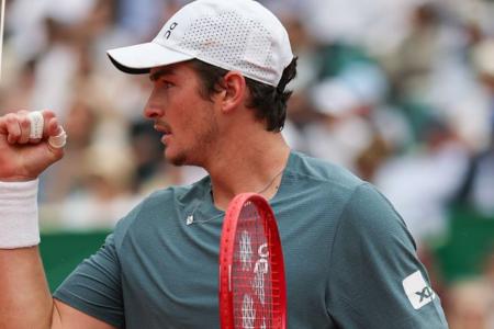 João Fonseca em ação no Masters 1000 de Monte Carlo