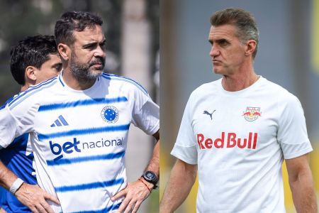 Artur Jorge e Vagner Mancini, técnicos de Cruzeiro e RB Bragantino