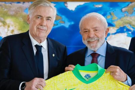 Carlo Ancelotti e Lula