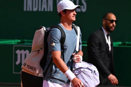 João Fonseca em participação no Masters 1000 de Monte Carlo