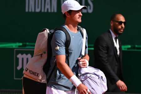 João Fonseca em participação no Masters 1000 de Monte Carlo