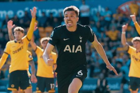 João Palhinha celebra gol pelo Tottenham