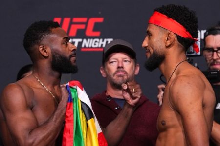 O estadunidense Aljamain Sterling e o marroquino Youssef Zalal farão a luta principal deste sábado (25)