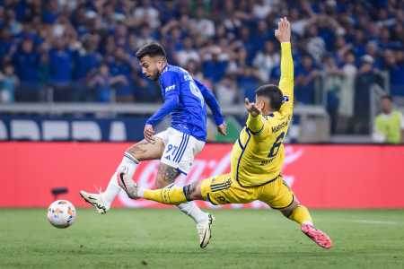 Matheus Henrique marcou gol pelo Cruzeiro sobre o Boca Juniors em 2024 • Gustavo Aleixo/Cruzeiro