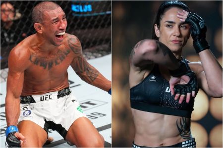 Raoni Barcelos e Norma Dumont, lutadores brasileiros do UFC