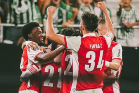 Braga comemora a classificação para as semifinais