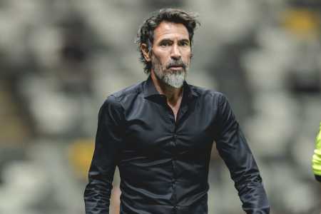 Eduardo Domínguez em jogo do Atlético