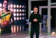 Oscar Schmidt é homenageado por Tadeu Schmidt ao vivo no BBB 26