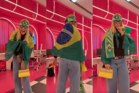 Virginia Fonseca em clima de Copa do Mundo