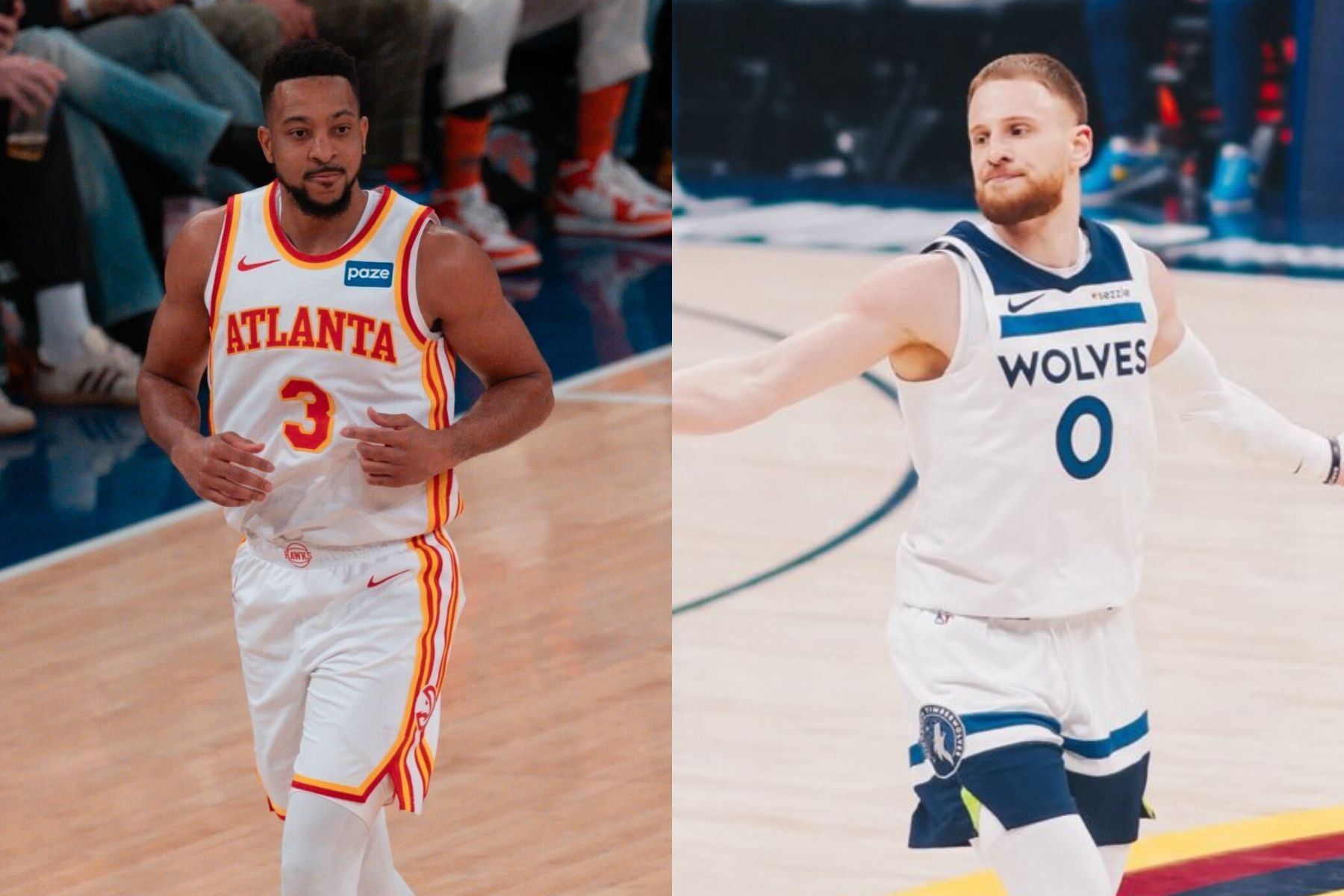 Hawks e Timberwolves realizam viradas no fim em jogos dos playoffs da NBA