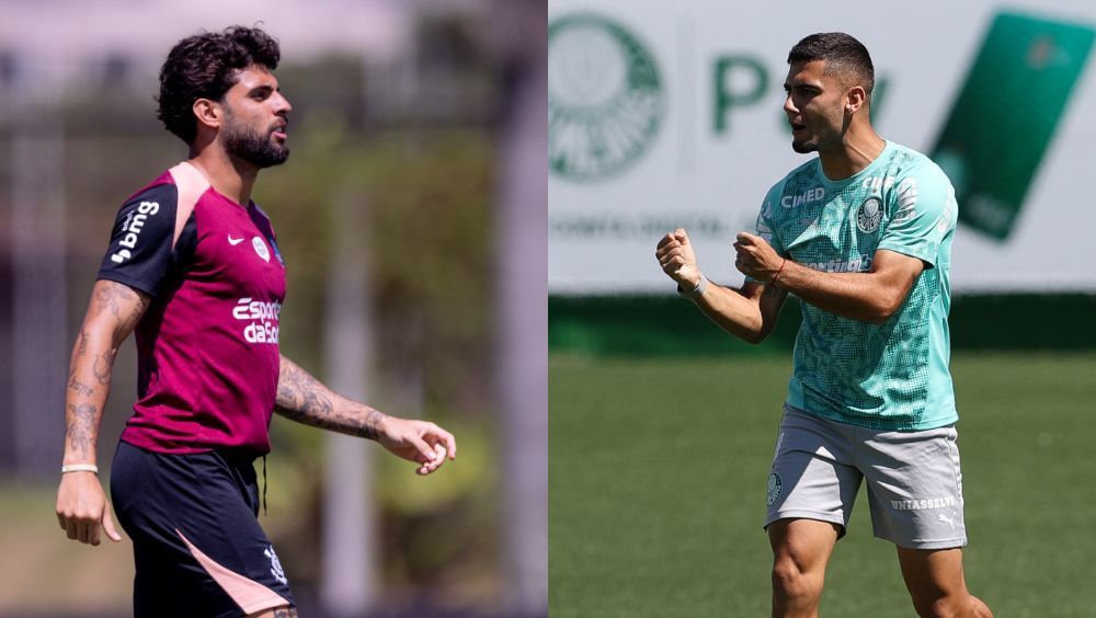 Em momentos opostos, Corinthians e Palmeiras se enfrentam pelo Brasileiro